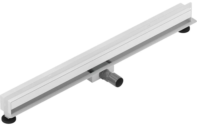 Mexen Flat Wall, sprchový žľab na stenu 2v1, 80 cm, biela, 1230080