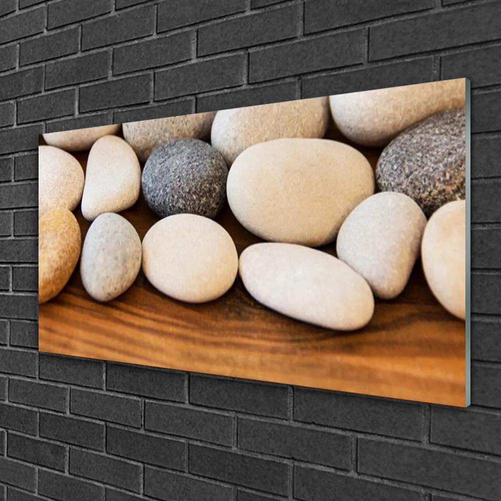 Skleneny obraz Dekoračné kamene umenie 100x50 cm