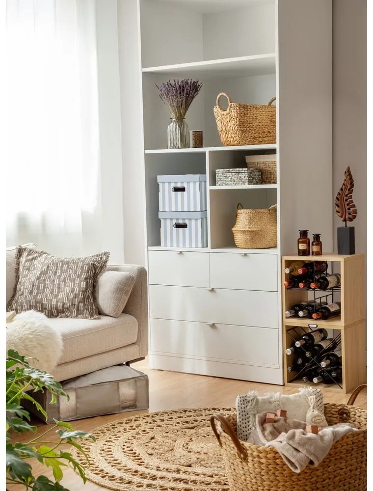 Kartónové úložné boxy v súprave 2 ks s vekom Stripes – Compactor