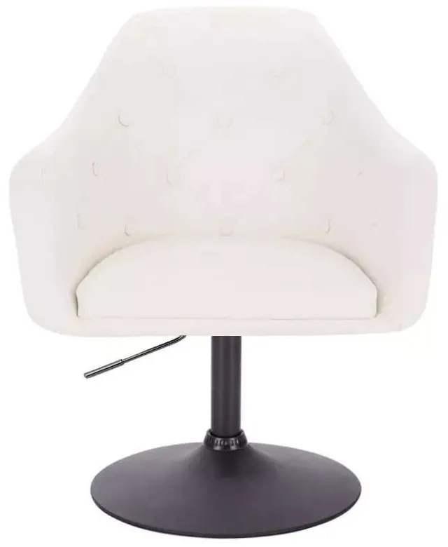 LuxuryForm DESIGN Kreslo ANDORA na čiernom tanieri - biele