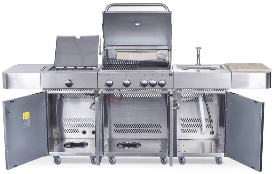 Plynový gril G21 Arizona, BBQ kuchyne Premium Line 6 horákov