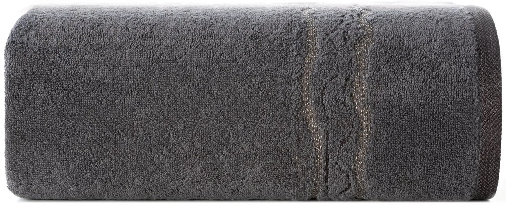 BAVLNENÝ UTERÁK KARIN 70X140 CM TMAVOSIVÁ