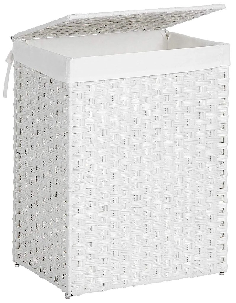 Koš na prádlo LAURA bílý