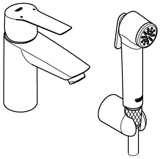 GROHE 23123003 - Umývadlová batéria START 165 mm lesklý chróm