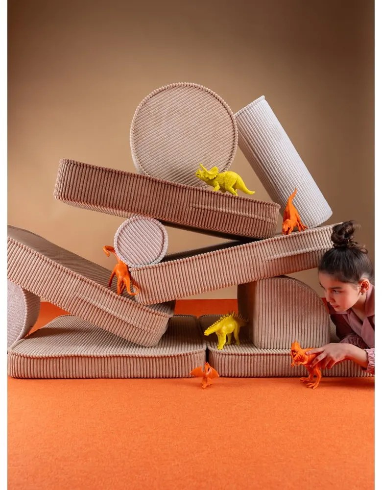 Hnedá menčestrová detská pohovka 132 cm Settee – Wigiwama