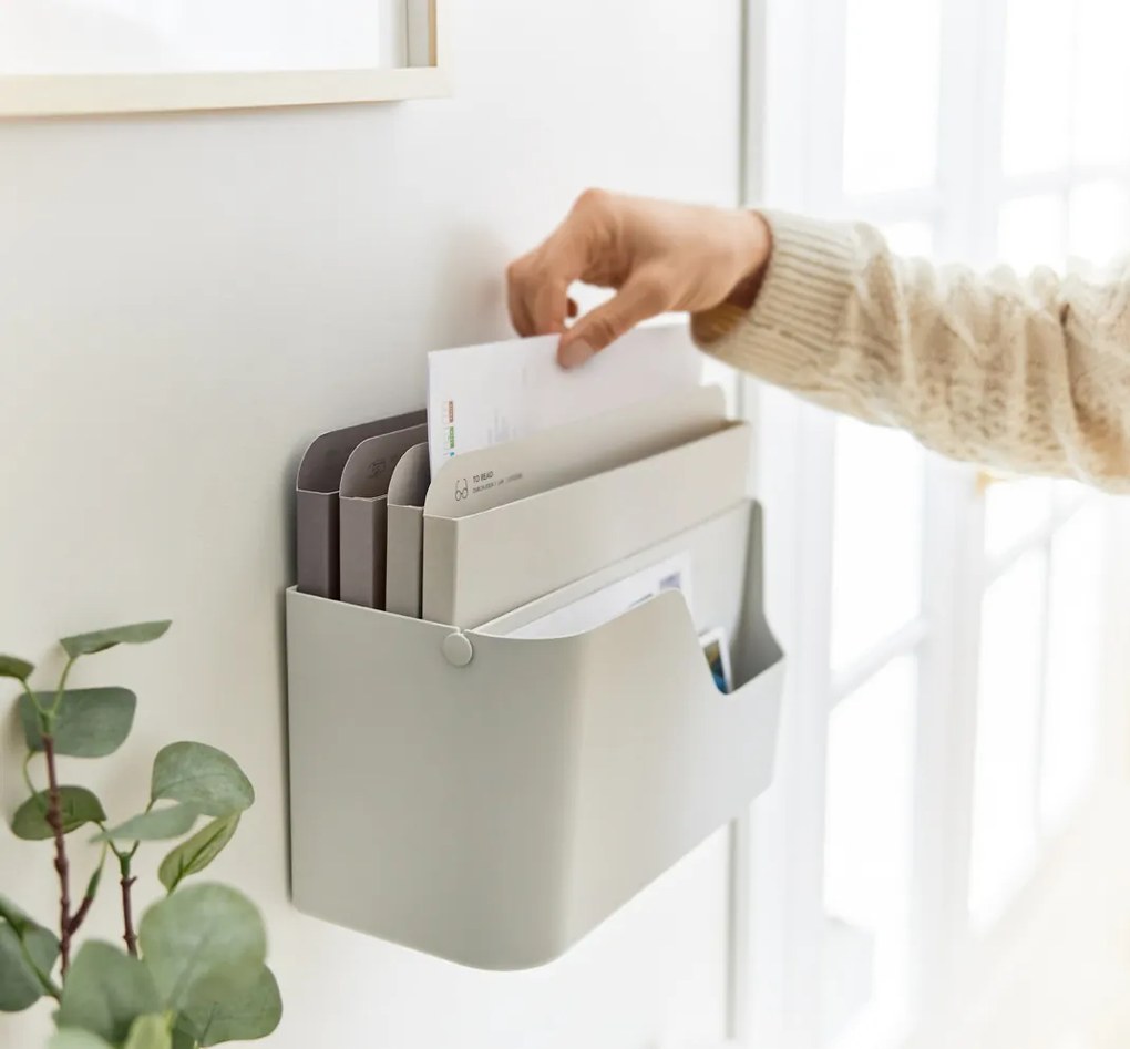 Súprava – Organizér na poštu + Archivačný box - myPAPER biela