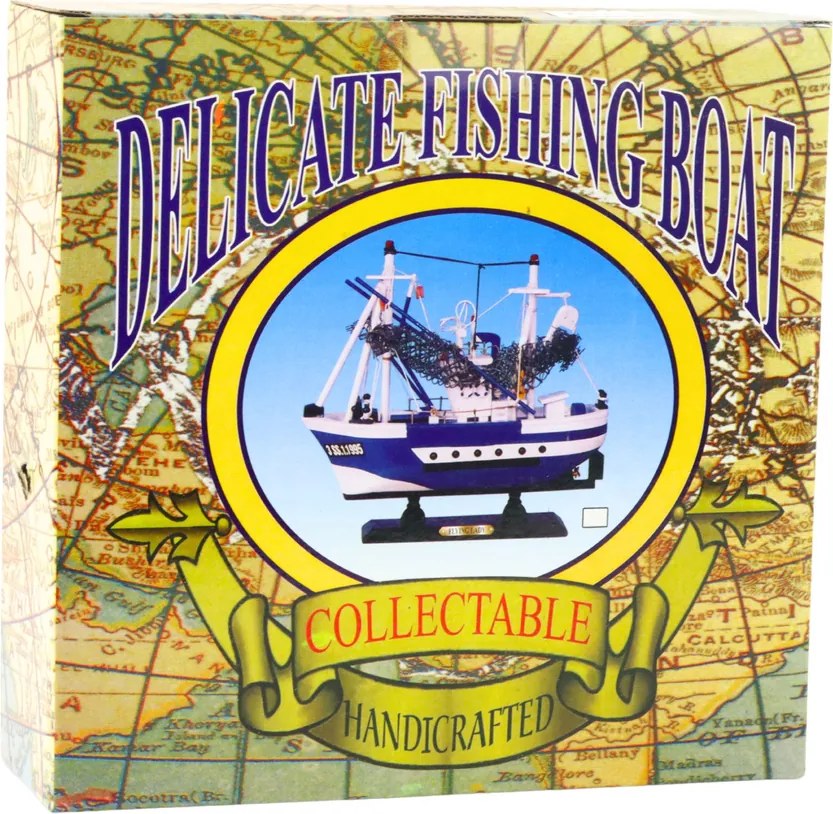 LEAN Toys Zberateľský model dekoratívneho rybárskeho plavidla Flying Lady 24x23cm