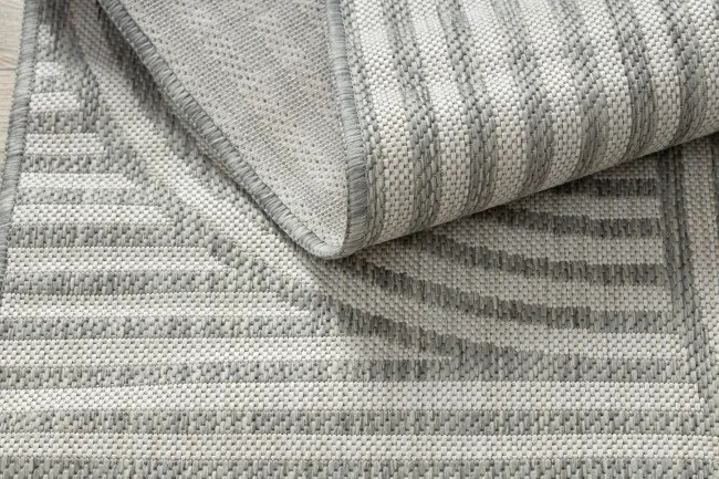 Koberec ORGANIC 2131 geometrický, krémový / sivý / naturálny