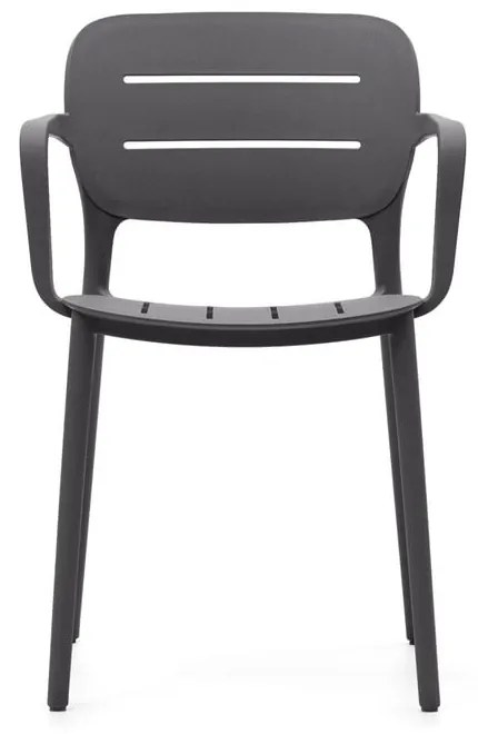 Sivá plastová záhradná stolička Morella – Kave Home