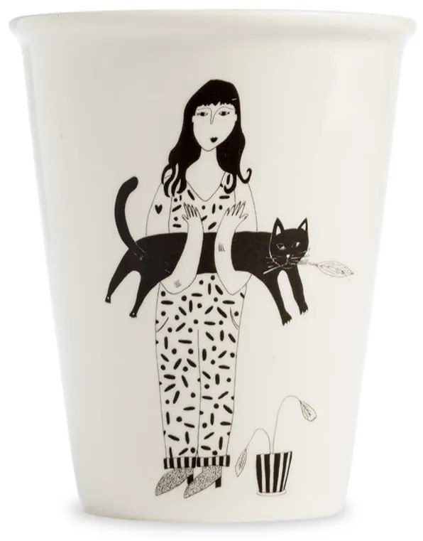 helen b Porcelánový hrnček Black Cat 220 ml