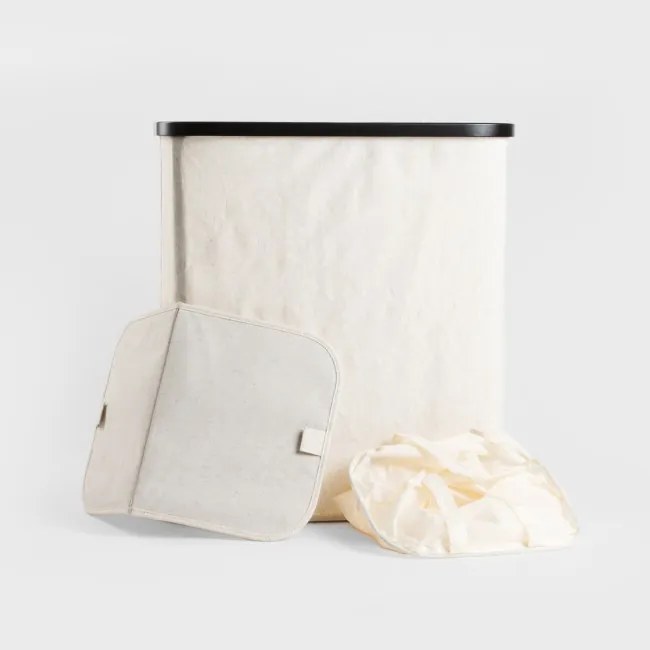 Kôš na bielizeň DAVEY s dvoma priehradkami 734496