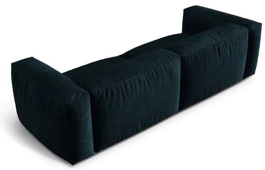 Tmavomodrá zamatová pohovka 240 cm Martina – Micadoni