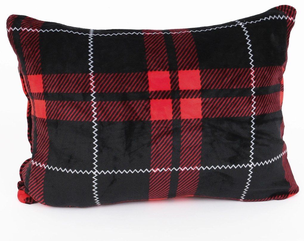 Obliečka na vankúš mikroplyš Exclusive 50 × 70 cm - Scot červené