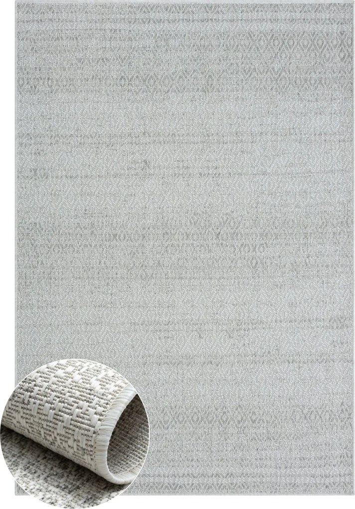 Kusový koberec Mirage grau – na von aj na doma, 200x300, šedá, chodba / predsieň, My Flair