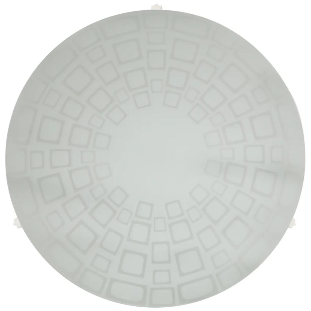 CLX Moderné nástenné / stropné osvetlenie LAQUILA, 1xE27, 60W, 30cm, okrúhle, biele