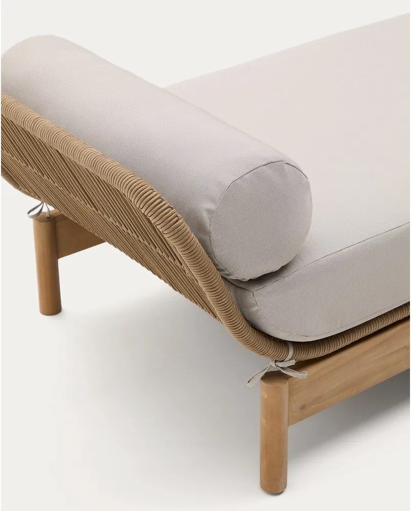 Záhradná pohovka z masívu akácie v prírodnej farbe Catalina – Kave Home