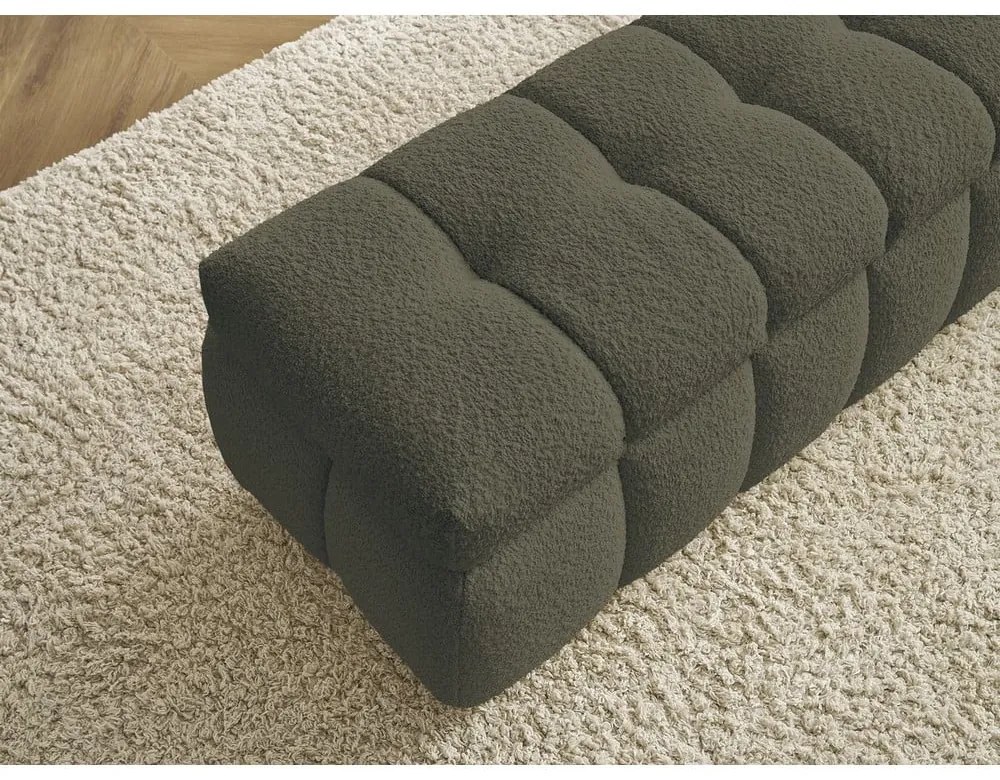 Zelená lavica z textílie buklé Mont Blanc – Bobochic Paris