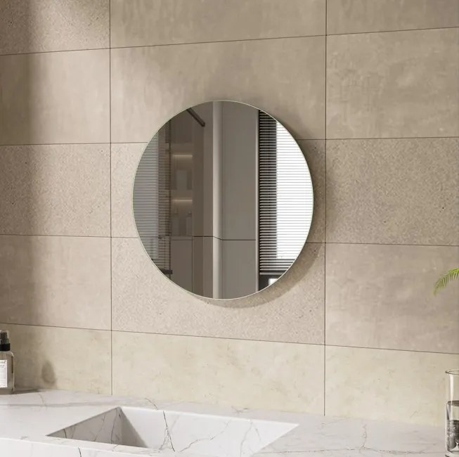 Erga Round, okrúhle zrkadlo 50cm, ERG-V01-ROUND-5050-CL