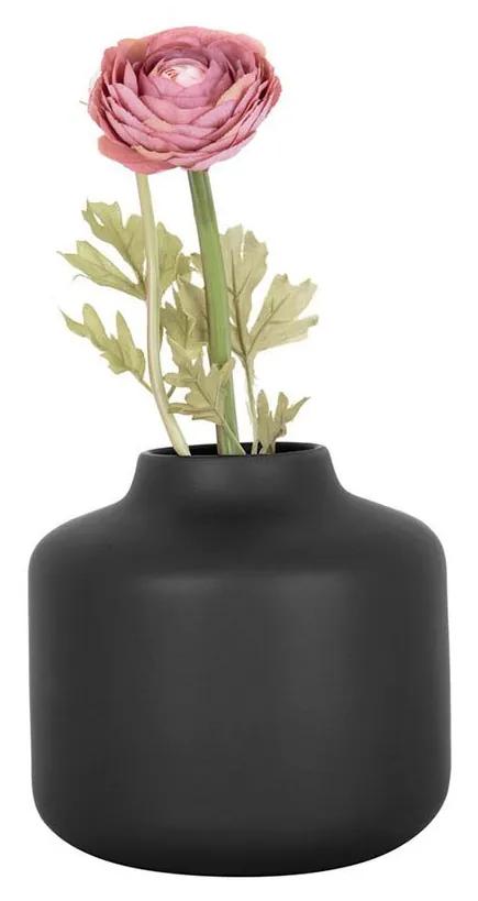 Váza Eminent široká čierna 12 x 20 cm