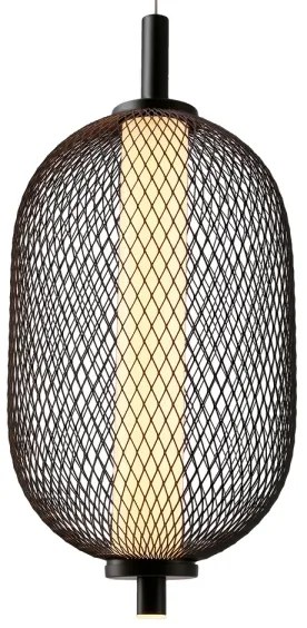 LED závesné svietidlo na lanku PUMA LED/10W/230V pr. 15 cm čierne