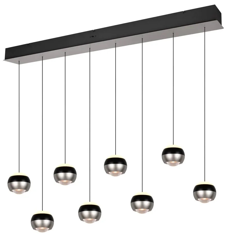 Čierne/v striebornej farbe LED závesné svietidlo Orbit – Trio Select