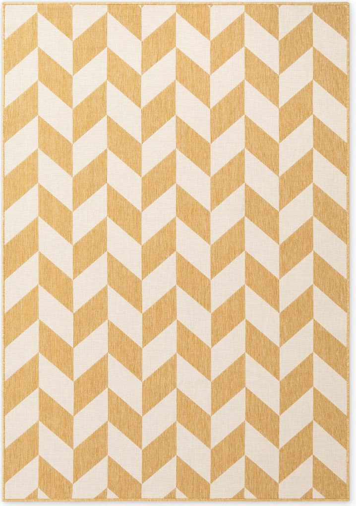 Ted Baker, Kusový koberec Ted Baker Haringey 106380 Yellow White, 120x170, žltá, chodba / predsieň