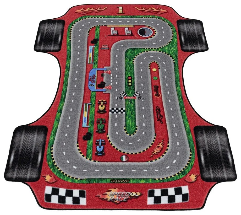 Červený detský koberec 80x120 cm Play – Ayyildiz Carpets