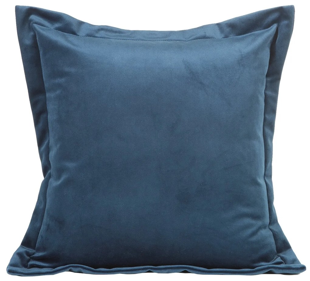 DEKORAČNÁ OBLIEČKA NA VANKÚŠ RIA 45X45 CM TMAVOMODRÁ