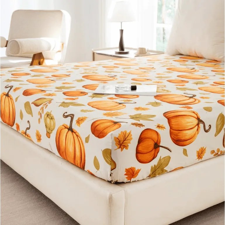 Plachta z mikrovlákna AUTUMN PUMPKINS farebná 90x200 cm
