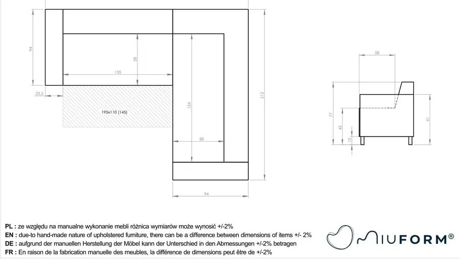 Ružová rozkladacia/s úložným priestorom rohová pohovka (pravý roh/do L) Classy Sophie – Miuform