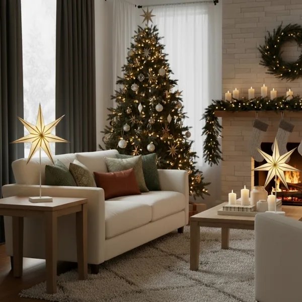 Brilagi - LED vianočná dekorácia LED/3xAA 66x40 cm hviezda