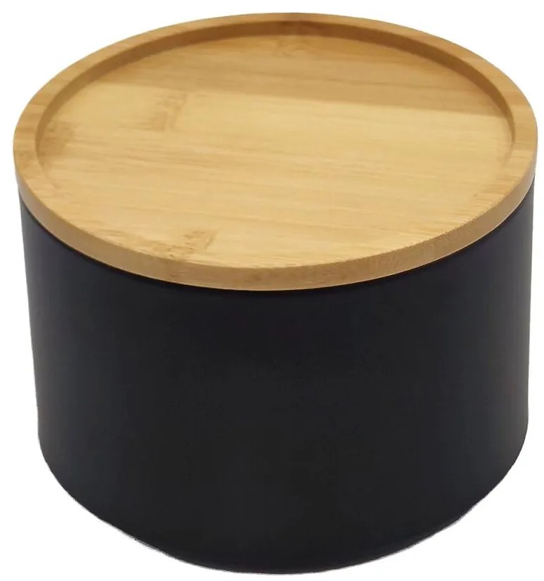 Kontajner s bambusovým vekom FTC700-A black ø13x9 cm