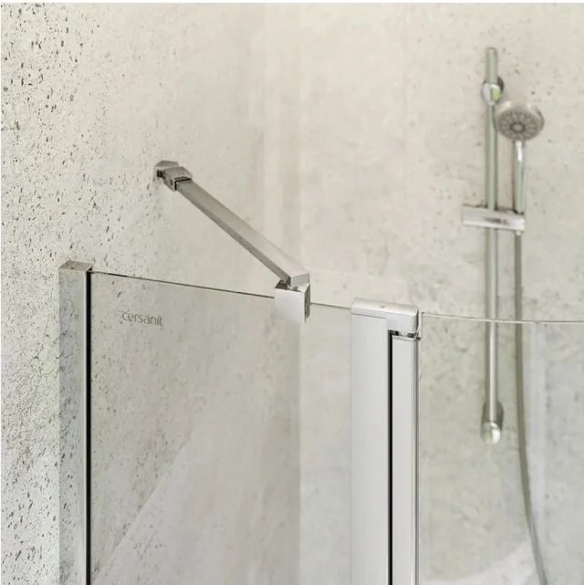 Cersanit Moduo - štvrťkruhový sprchovací kút 90x90x195, 6mm číre sklo, chrómový profil, S162-010