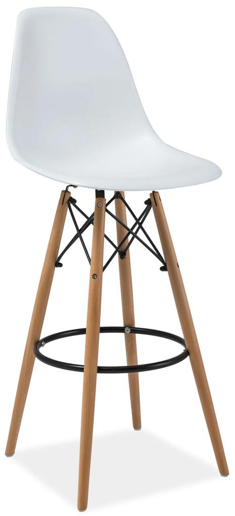 Biela barová stolička ENZO