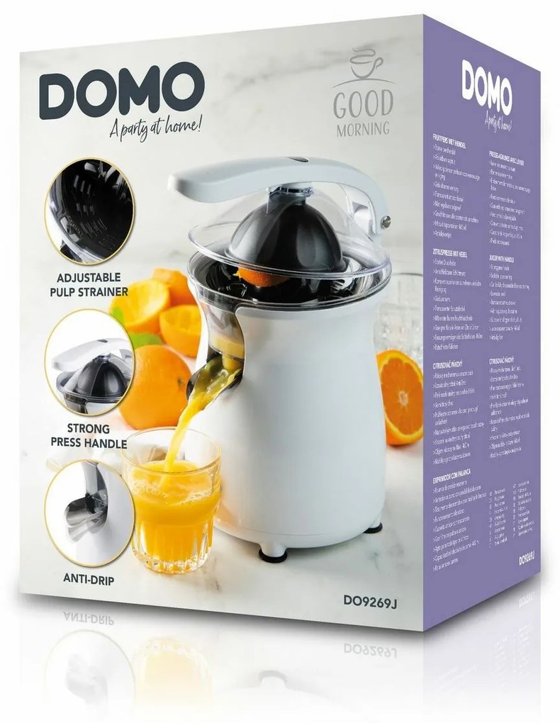 DOMO DO9269J elektrický pákový lis na citrusy