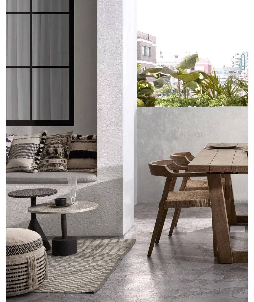 Okrúhly záhradný stolík s terrazzo doskou ø 40 cm Melano – Kave Home