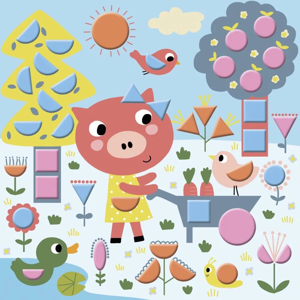 My arts&crafts - Mozaika - geometrické samolepky