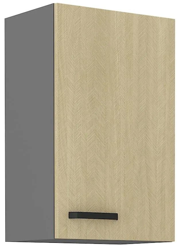 Kuchynská skrinka SCANDI jedľa/antracitová 45g-72 1f