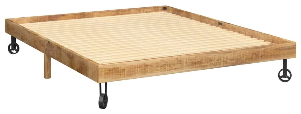vidaXL Posteľný rám 160x200 cm mangový masív