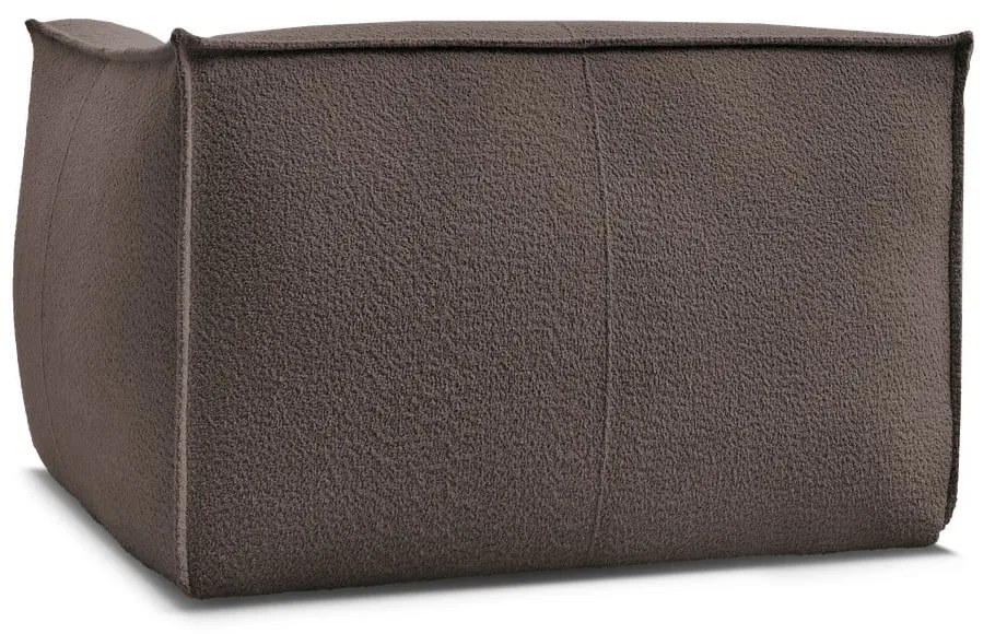 Hnedé kreslo z textílie buklé Giorgia – Bobochic Paris