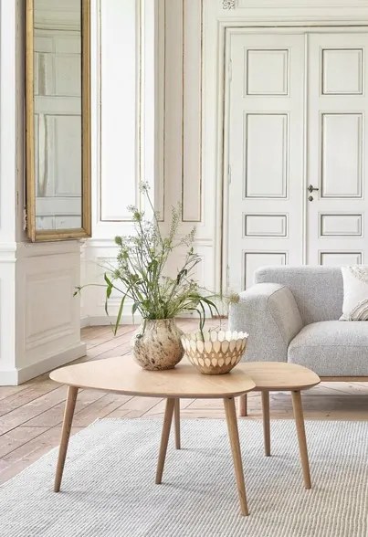 Dvojitý trojuholníkový konferenčný stolík Adda (48592780) – dub