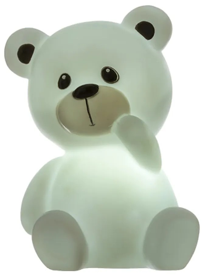 LED detské nočné svetlo TEDDY 10x13,5 cm - viac farieb Farba: Biela