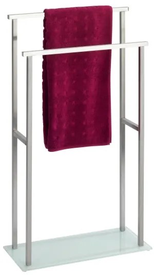 WENKO 23438100 - Stojan na uteráky DEBAR 20x83 cm nerezová oceľ/satén/biela