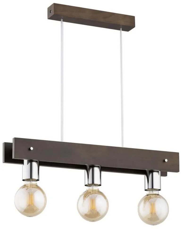 Luster na lanku BINGO 3xE27/60W/230V