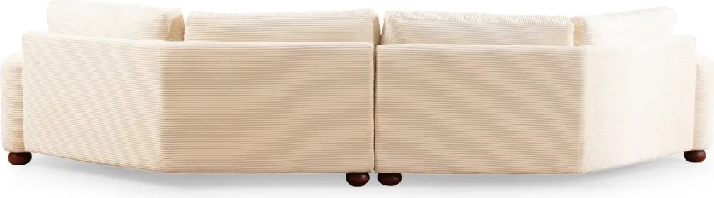 Čtyřmístná pohovka River 330 cm levá béžová