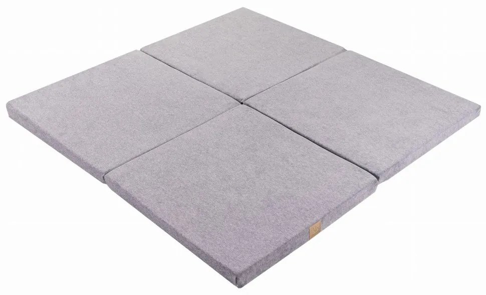 Sivá detská hracia podložka 120x120 cm – Meowbaby