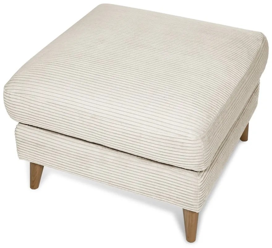 Biela menčestrová podnožka Paris – Scandic