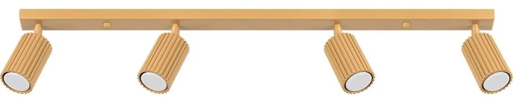 Sollux SL.1565 - Bodové svietidlo KARBON 4xGU10/10W/230V zlatá