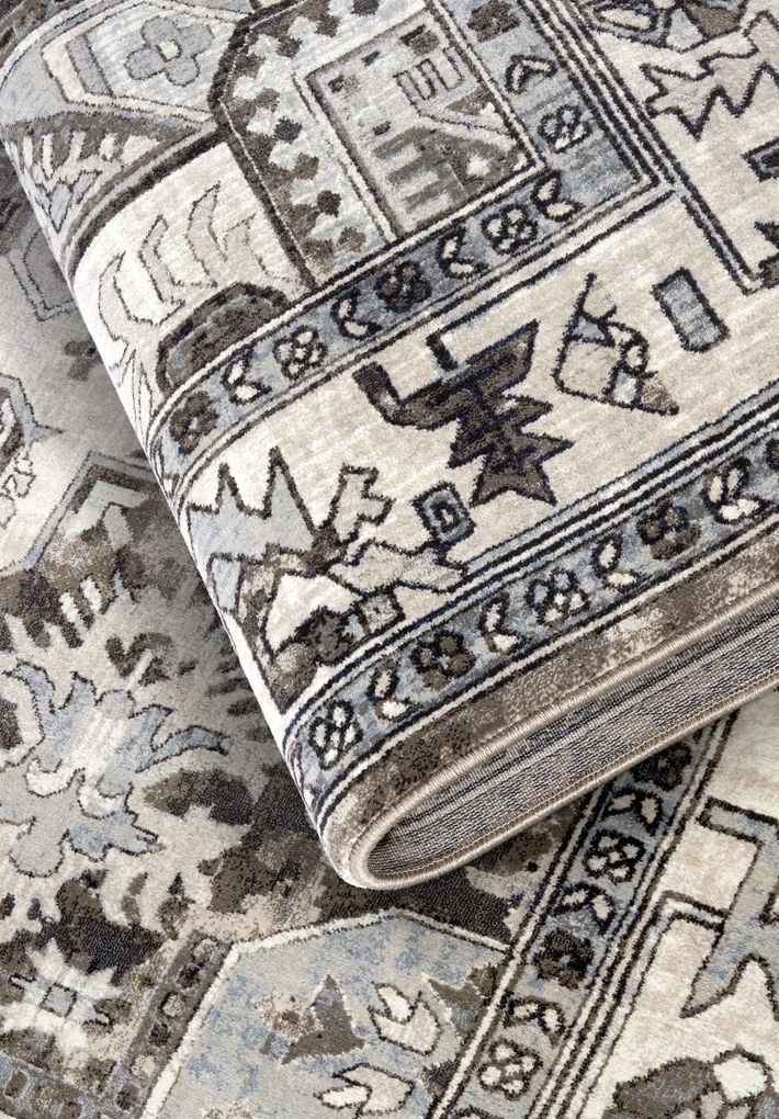 Villeroy & Boch, Kusový koberec Villeroy & Boch 106124 Brown, Cream, 120x170, hnedá, obývacia izba