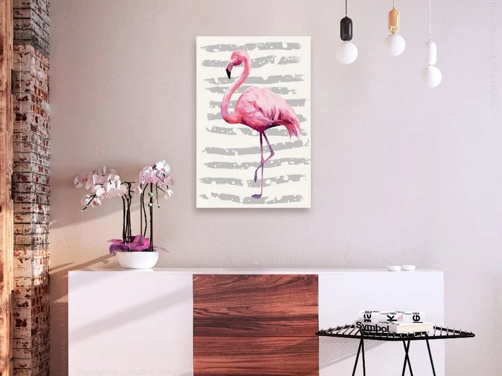 Obraz - maľovaný podľa čísel Beautiful Flamingo